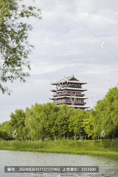 鄭州西流湖公園晴云閣