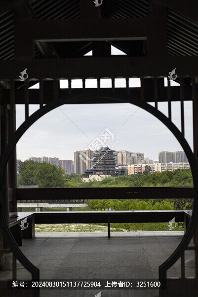 鄭州西流湖公園晴云閣