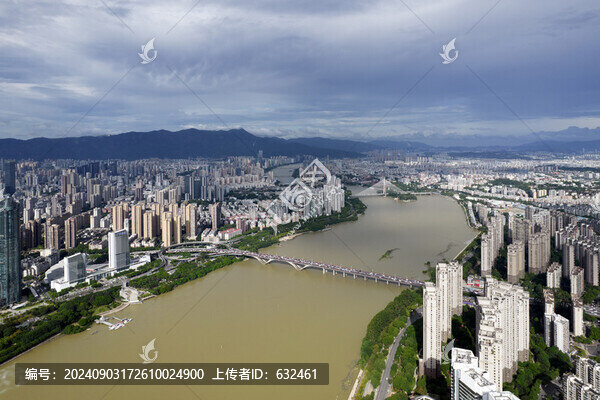 福州臺江中央商務(wù)區(qū)航拍城市風(fēng)光
