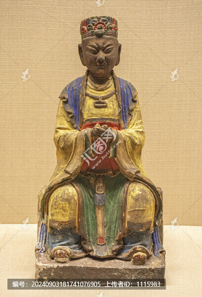 明代道家人物雕塑