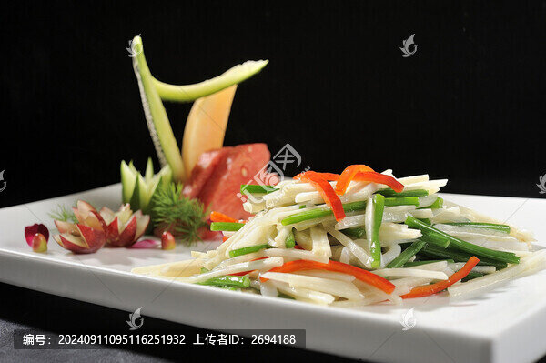 土豆絲炒韭花