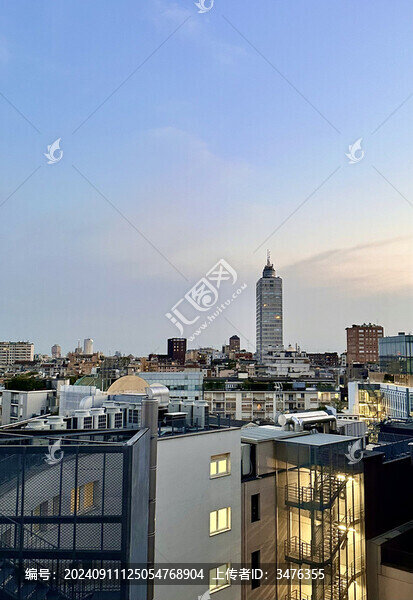 米蘭城市黃昏景象