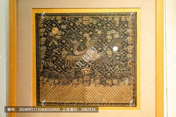 清一品文官補(bǔ)子仙鶴