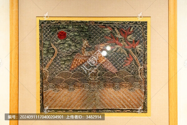 清二品文官補(bǔ)子錦雞