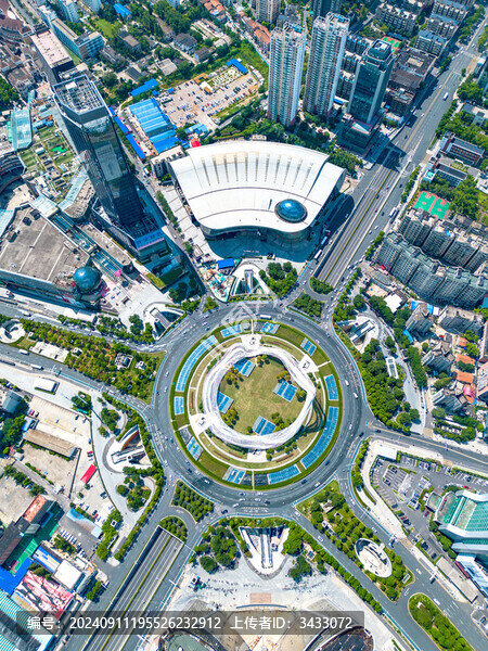 湖北省武漢市光谷廣場航拍