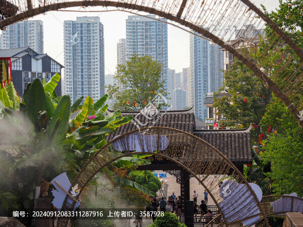 重慶磁器口景區(qū)的風(fēng)光