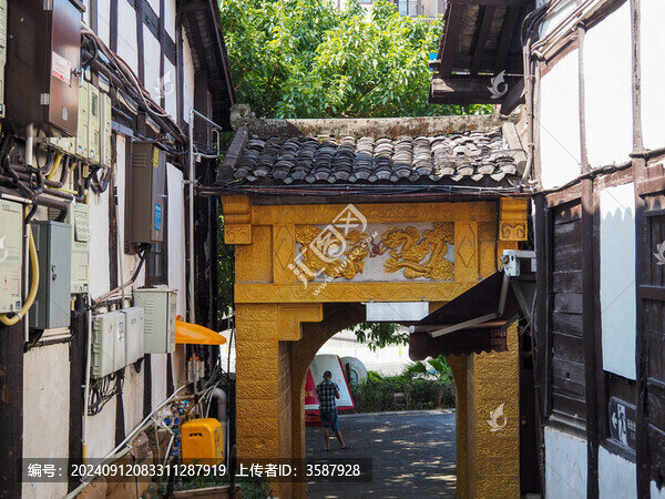 重慶磁器口景區(qū)的風(fēng)光