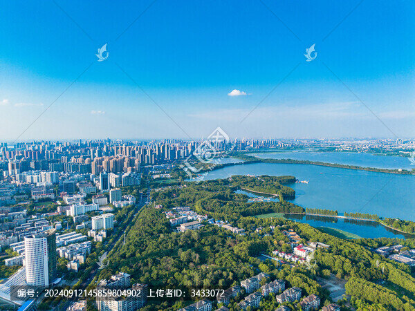 湖北武漢東湖生態(tài)旅游風(fēng)景區(qū)航拍