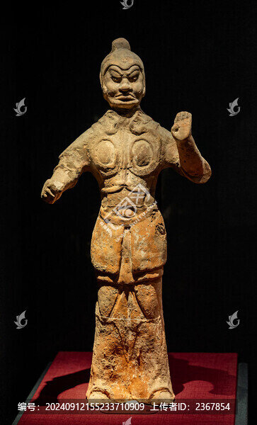 蘭州市博物館魏晉彩繪武士陶俑