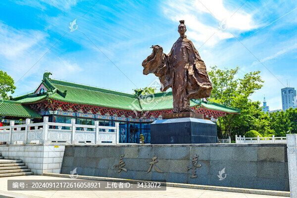 南昌滕王閣王勃廣場(chǎng)城市風(fēng)光
