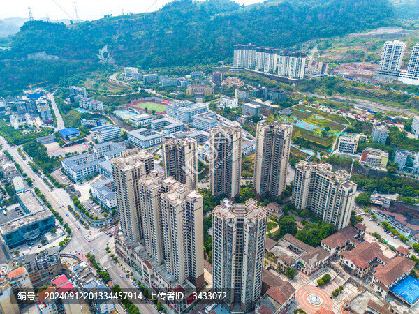 云南水富城市風(fēng)光航拍
