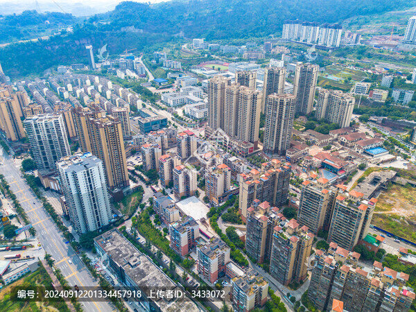 云南水富城市風(fēng)光航拍