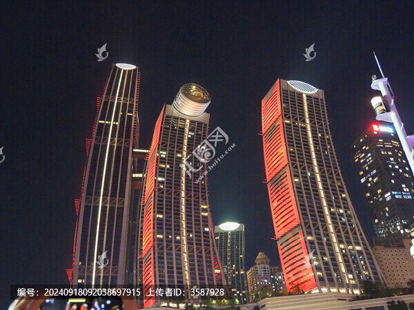重慶的建筑夜景