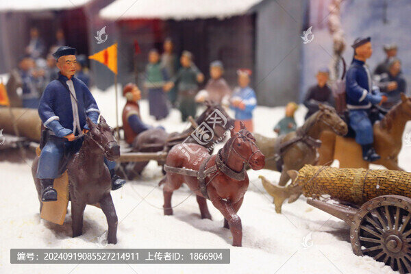 打牲烏拉送貢場景