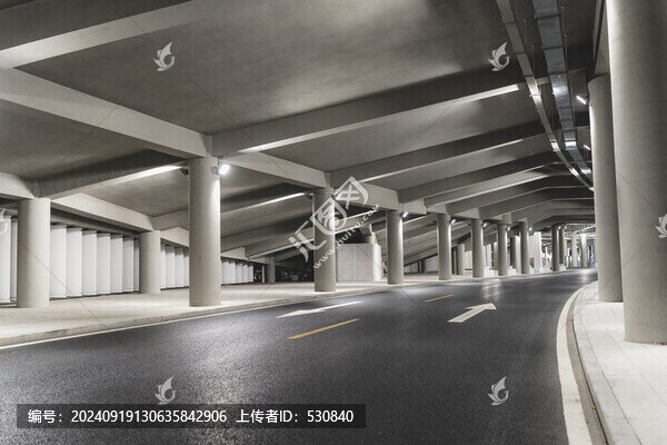 公共停車場道路地面