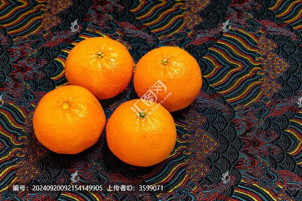 橙子特寫圖