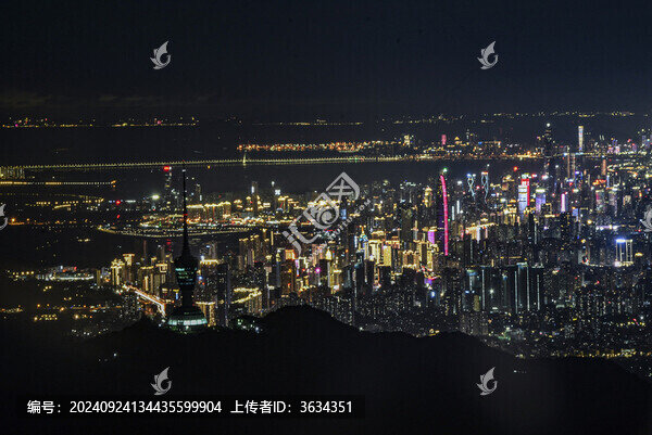 梧桐山夜景