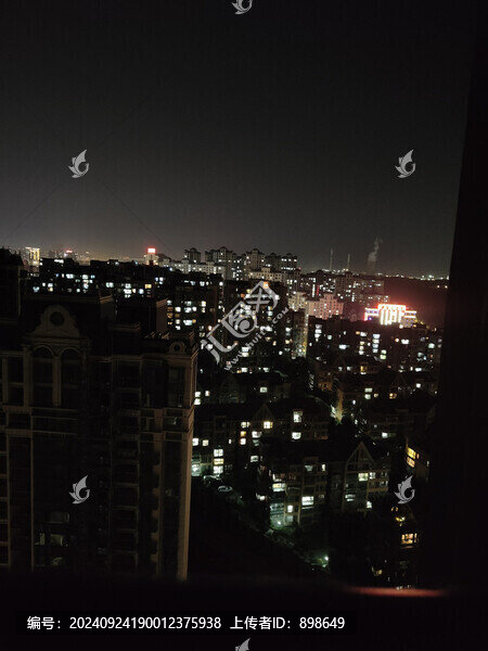 城市夜景鳥瞰