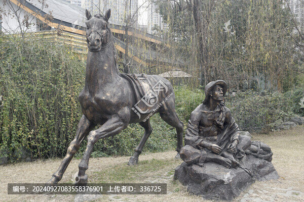 茶馬古道馬隊群雕