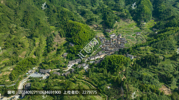 開(kāi)化高田坑村航拍