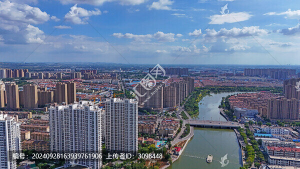 航拍滕州城市風(fēng)光