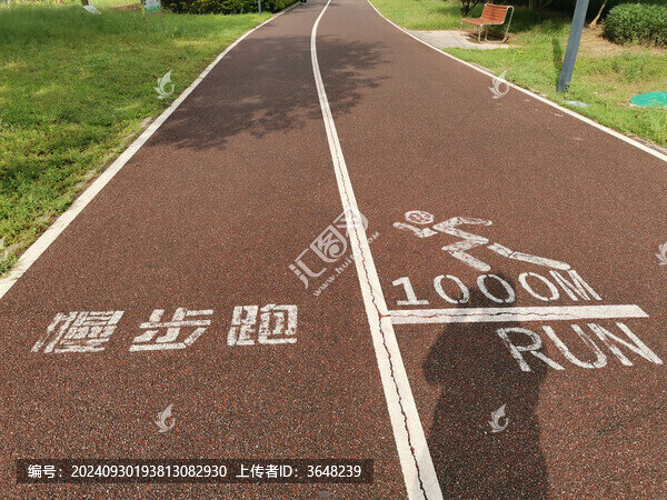 龍溪湖慢跑徑光影交錯