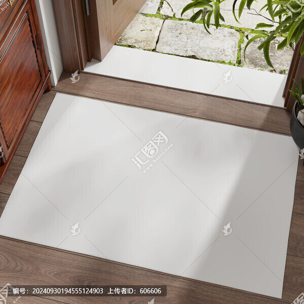 特寫門前白底地毯產(chǎn)品效果圖樣機