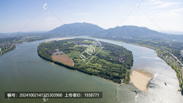 航拍清遠(yuǎn)倫洲島風(fēng)景
