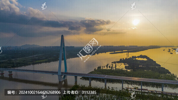 長沙望城區(qū)香爐洲大橋