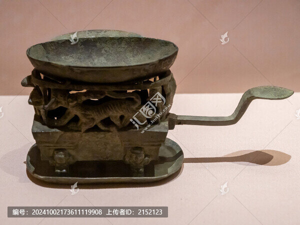 西漢銅染爐