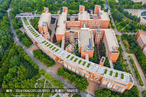 航拍鄭州大學核心教學區(qū)教學樓