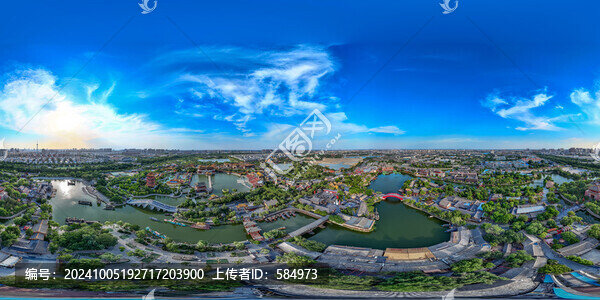 航拍開(kāi)封清明上河園VR全景圖片