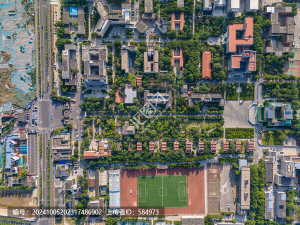 航拍河南大學(xué)明倫校區(qū)近代建筑群