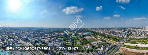 航拍河南大學明倫校區(qū)近代建筑群