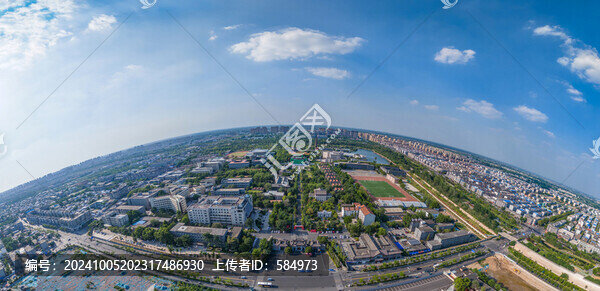 航拍河南大學(xué)明倫校區(qū)近代建筑群