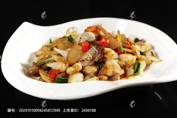 茭頭炒臘肉