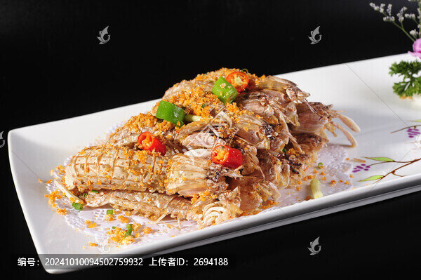 椒鹽蝦菇仔