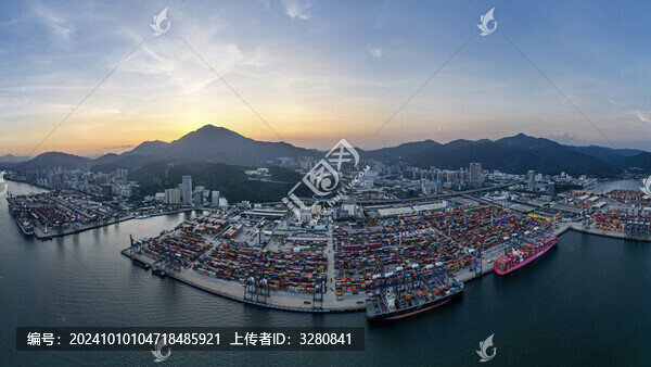 鹽田港碼頭景觀