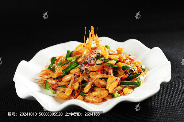韭菜炒河蝦