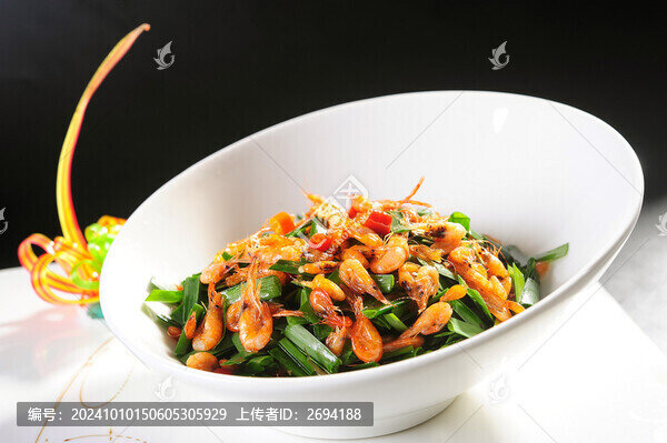 韭菜炒河蝦