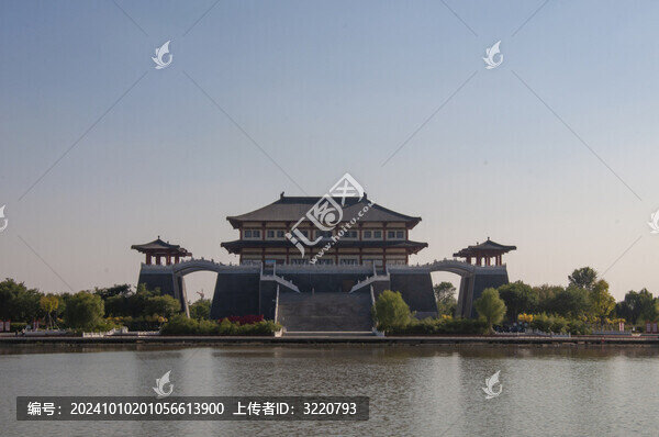 武城縣地標(biāo)建筑弦歌湖公園弦歌臺