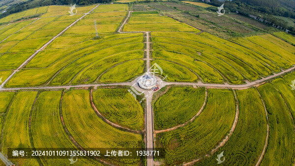 韶關(guān)湞江區(qū)犁市鎮(zhèn)茶山田風(fēng)光