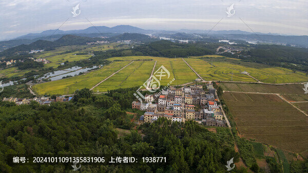 韶關(guān)湞江區(qū)犁市鎮(zhèn)茶山田風(fēng)光