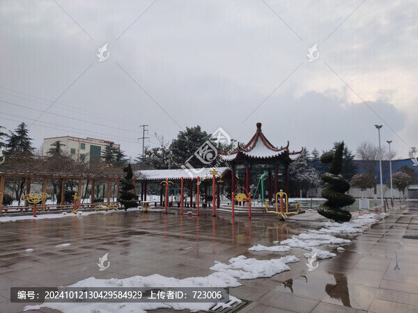冬天積雪