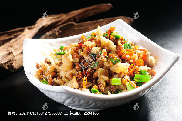 臘八豆炒油渣