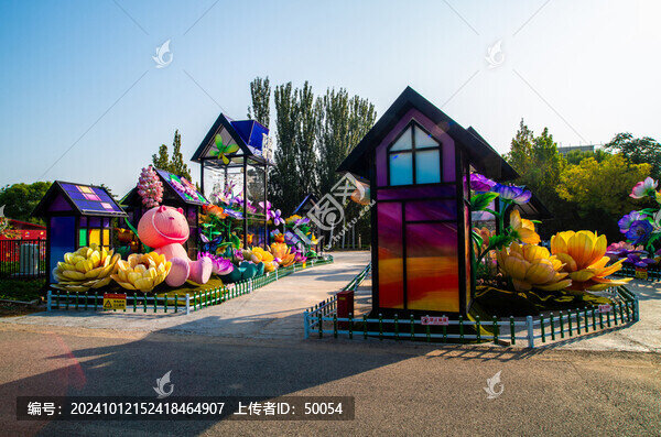 大型彩燈花園城市