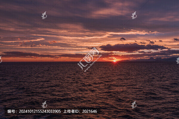 海洋天空晚霞自然風(fēng)光