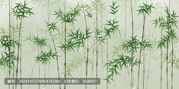 竹報平安背景墻