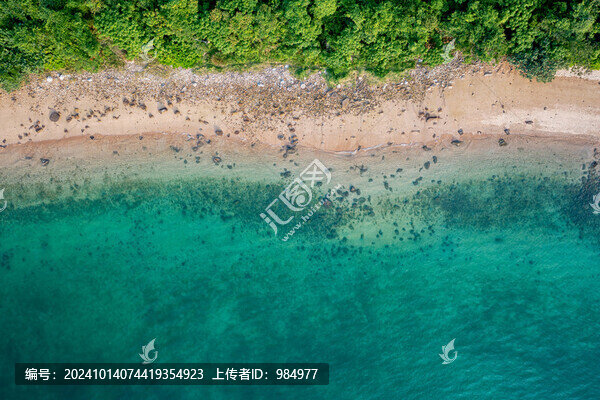 中國香港西貢海岸線航拍風(fēng)光
