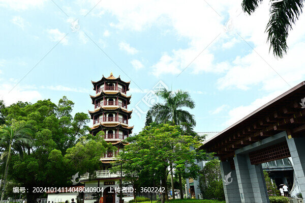 古色古香的中國式建筑古塔